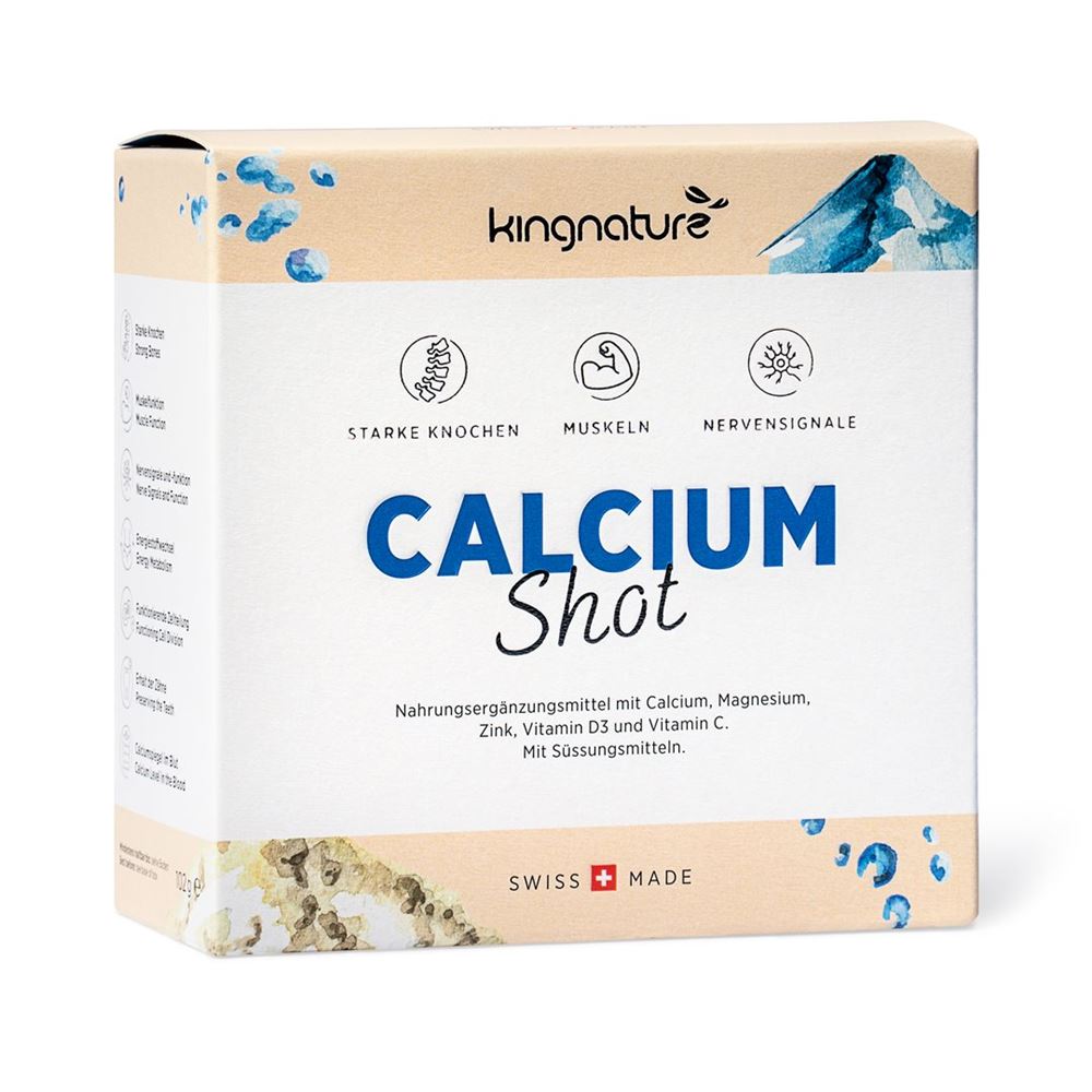 Kingnature Calcium Shot Plv Stick 30 Stk