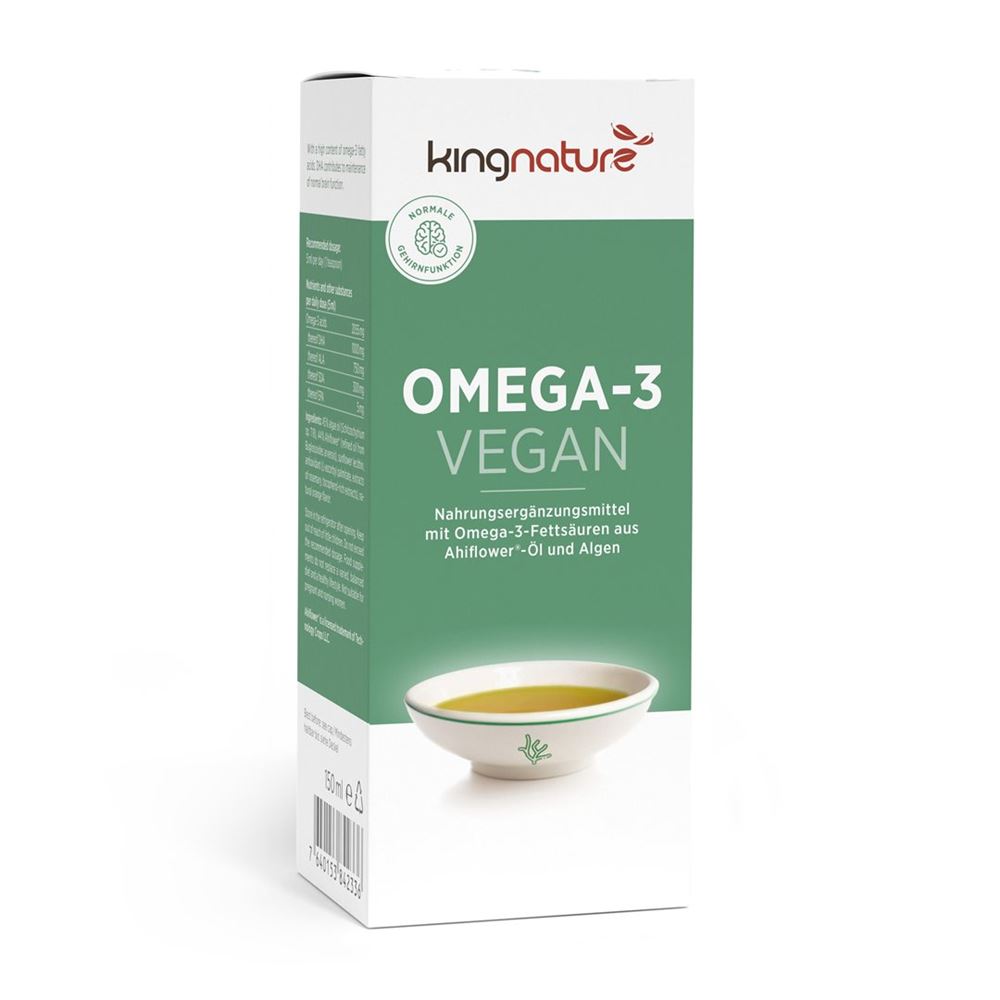 Kingnature Omega-3 vegan liq Fl 150 ml