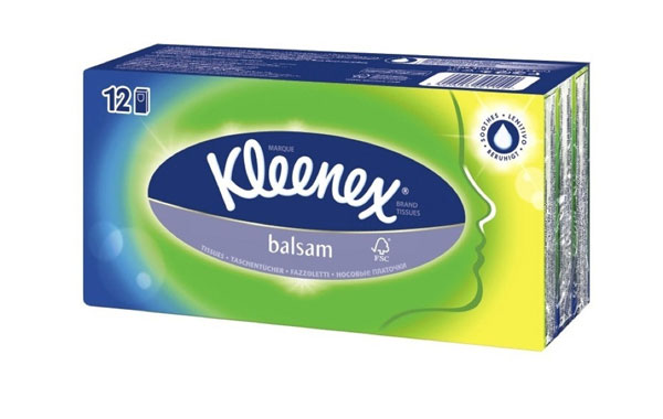 Kleenex Balsam Taschentücher 12 x 9 Stk
