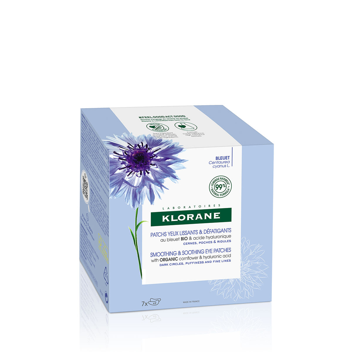 Klorane Pad Augenregion Bleuet 7 x 2 Stk