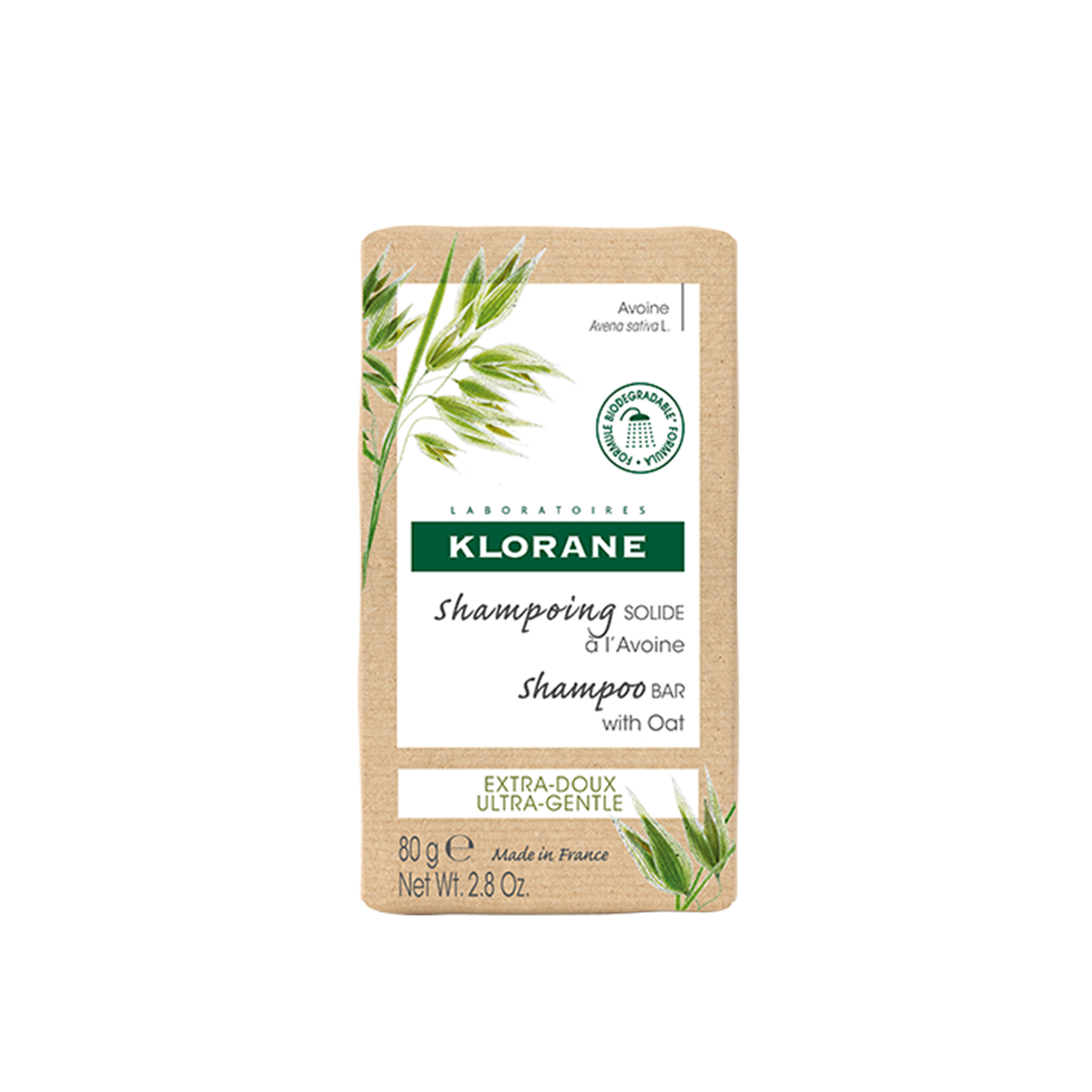 Klorane Shampoo-Bar Hafer Bio 80 g