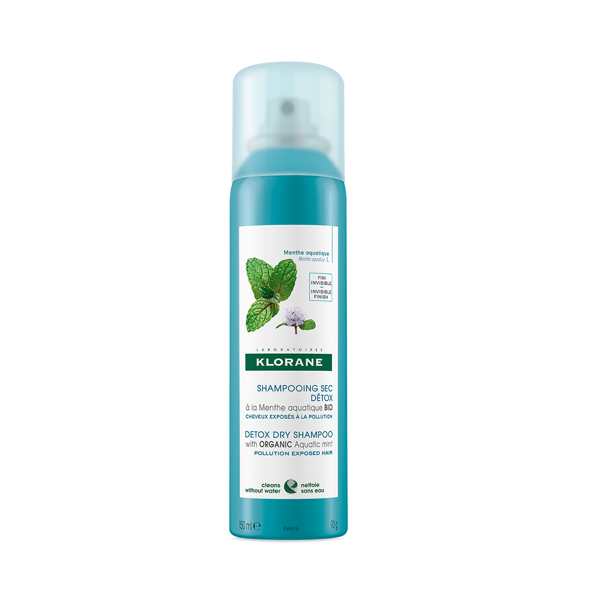 Klorane Trockenshampoo Detox Wasserminze 150 ml