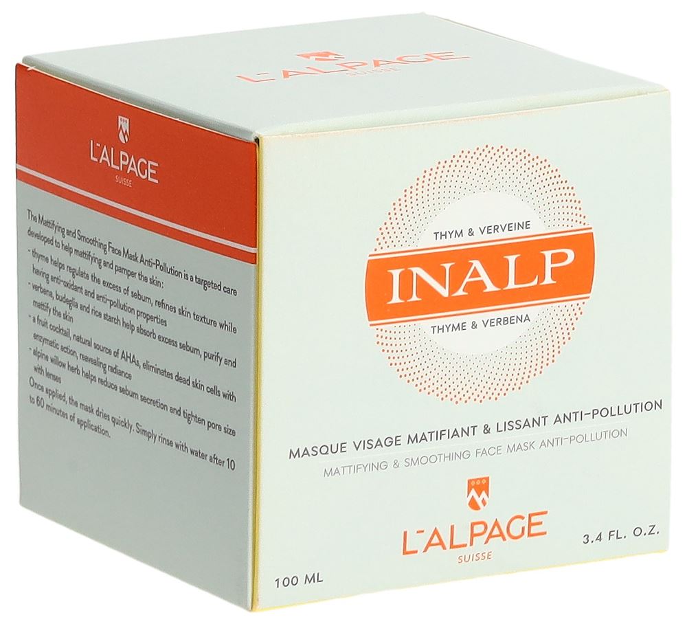 L’alpage Inalp Gesichtsmaske Anti-Verschmutzung mattierend & glättend 100 ml