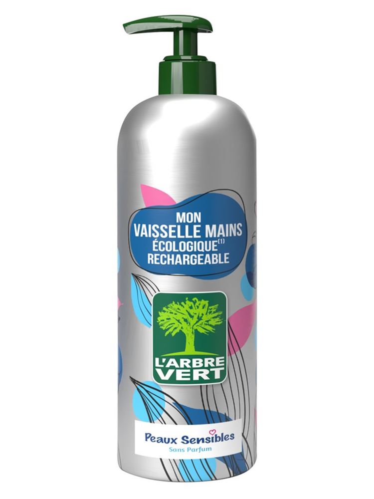 L’arbre Vert Geschirrspülmittel empfindliche Haut Aluminium Fl 490 ml