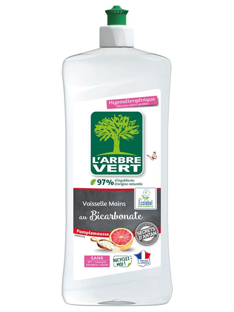 L’arbre Vert Geschirrspülmittel Natron & Grapefruit Fl 750 ml