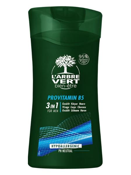 L’arbre Vert Öko Duschcreme Mann 3-in-1 deutsch/französisch Fl 250 ml