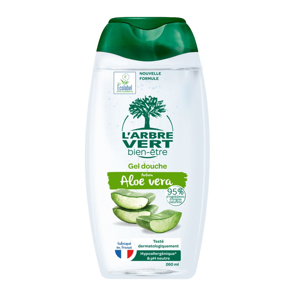 L'arbre Vert Öko Duschgel mit Bio Aloe Vera französisch Fl 260 ml