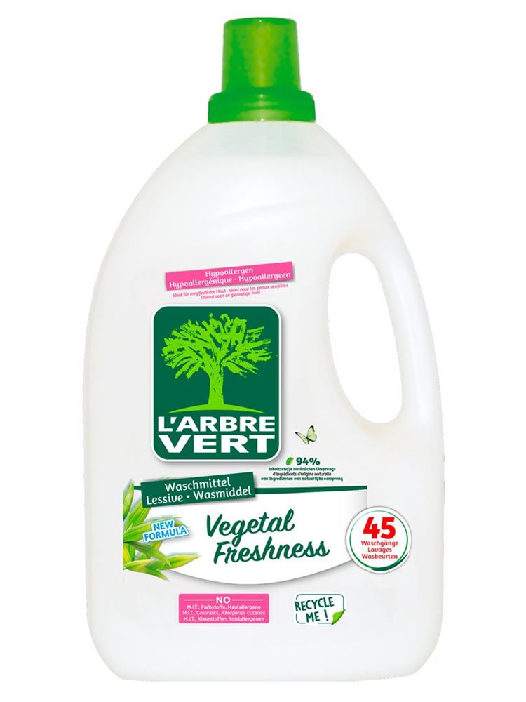 L’arbre Vert Öko Flüssigwaschmittel Vegetal Freshness Fl 2.025 lt