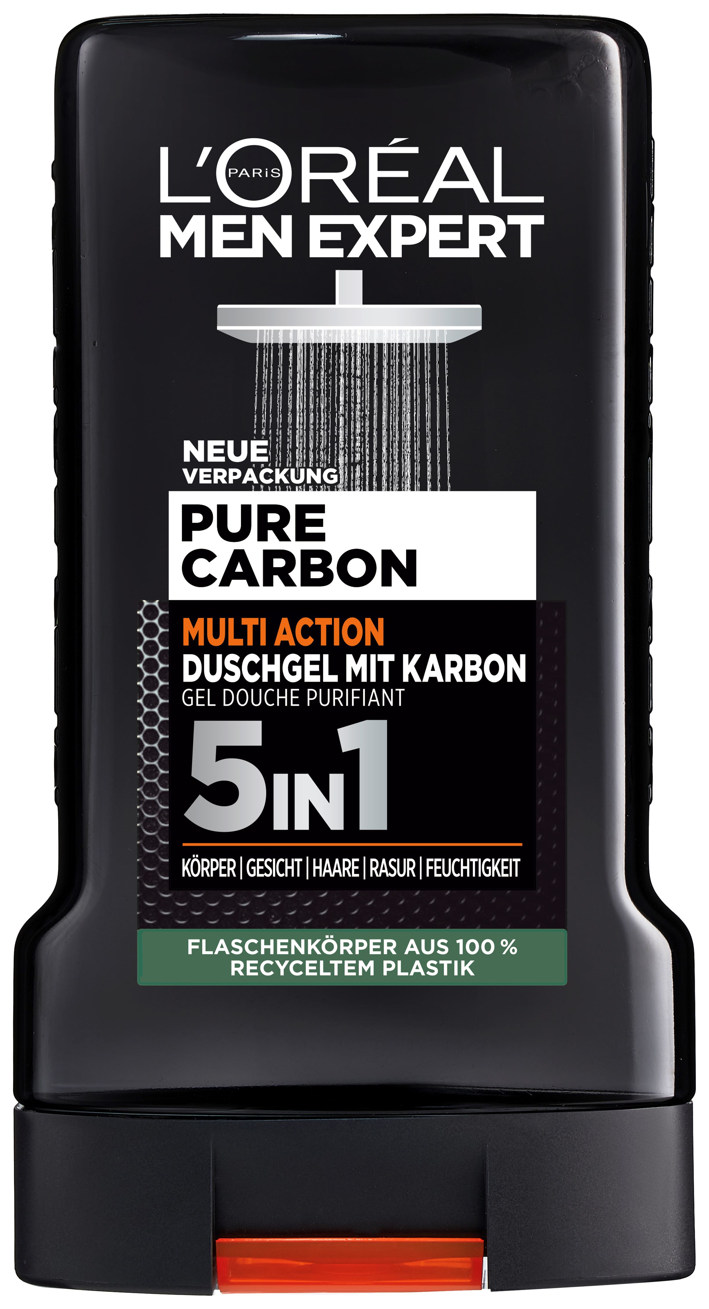 L'Oréal Paris Carbon Clean Karbonduschgel 5 in 1 Multi Action Waschgel 250 ml