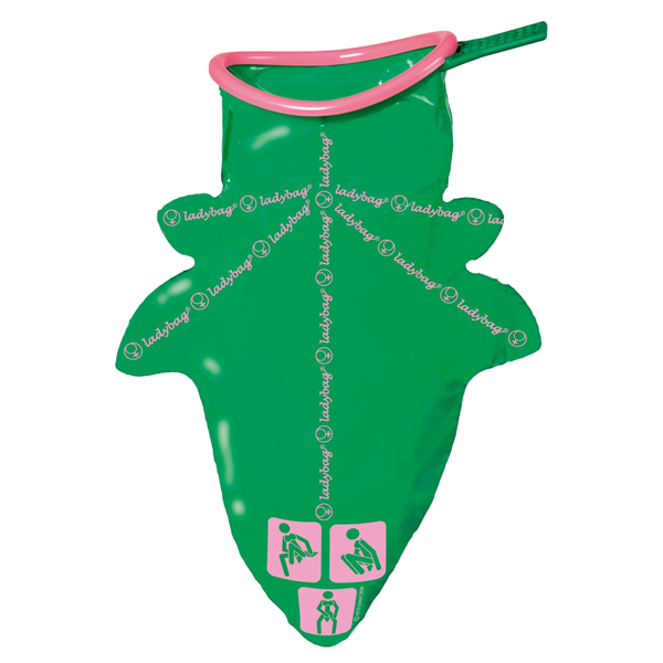 ladybag Taschen-WC für Frauen 700ml für Einmalgebrauch 52 g leicht ergonomische ovale Öffnung