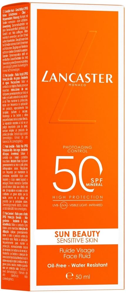 Lancaster Sun Beauty Sensitive Face Fluid Spf50 Fl 50 ml