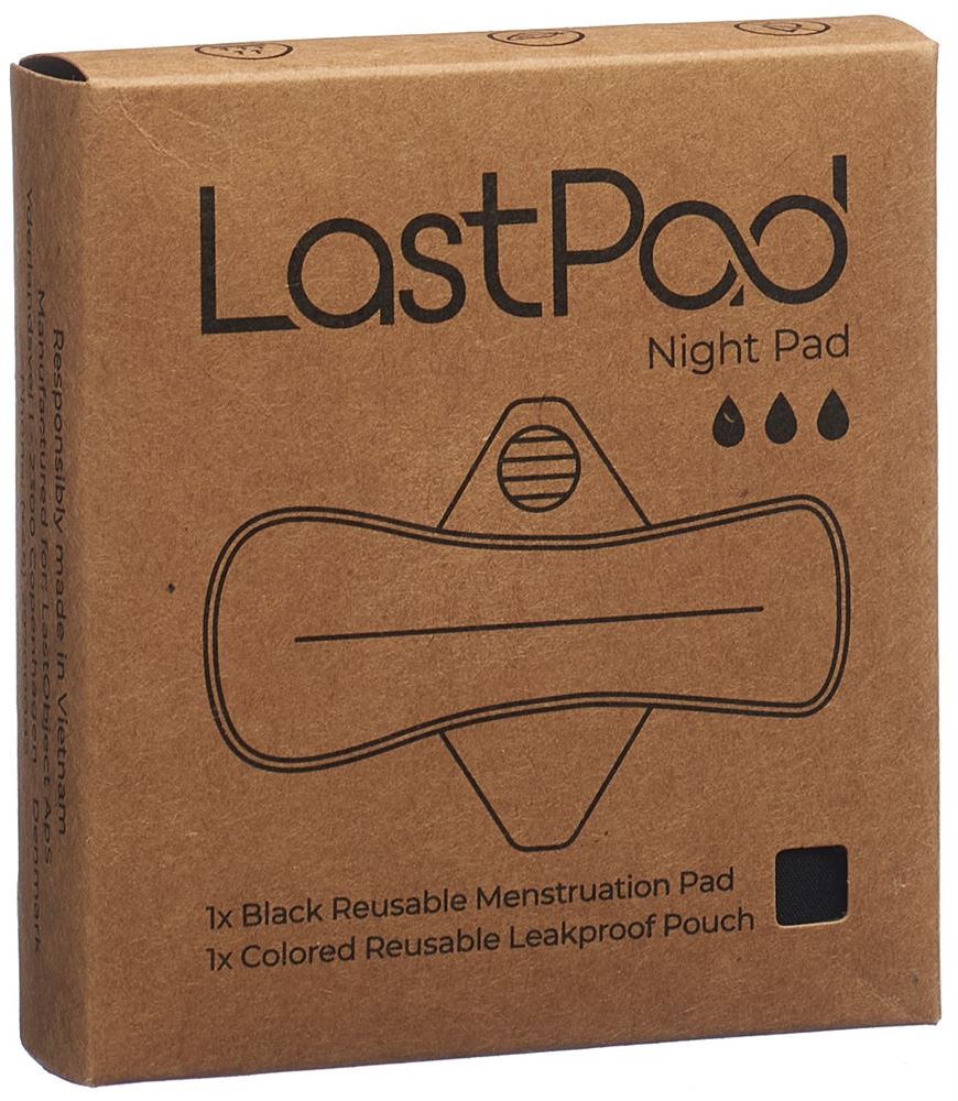 LastPad wiederverwendbare Binde L schwarz