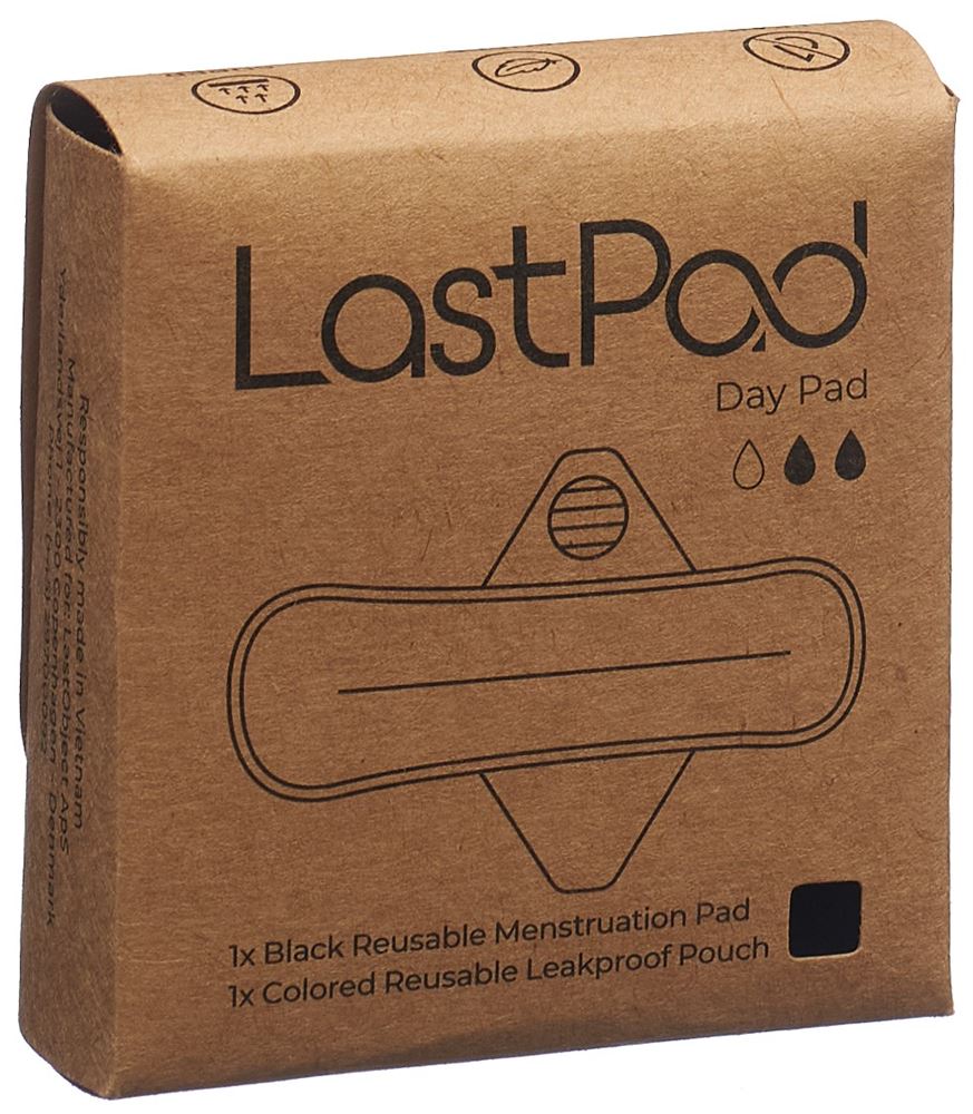 LastPad wiederverwendbare Binde M schwarz