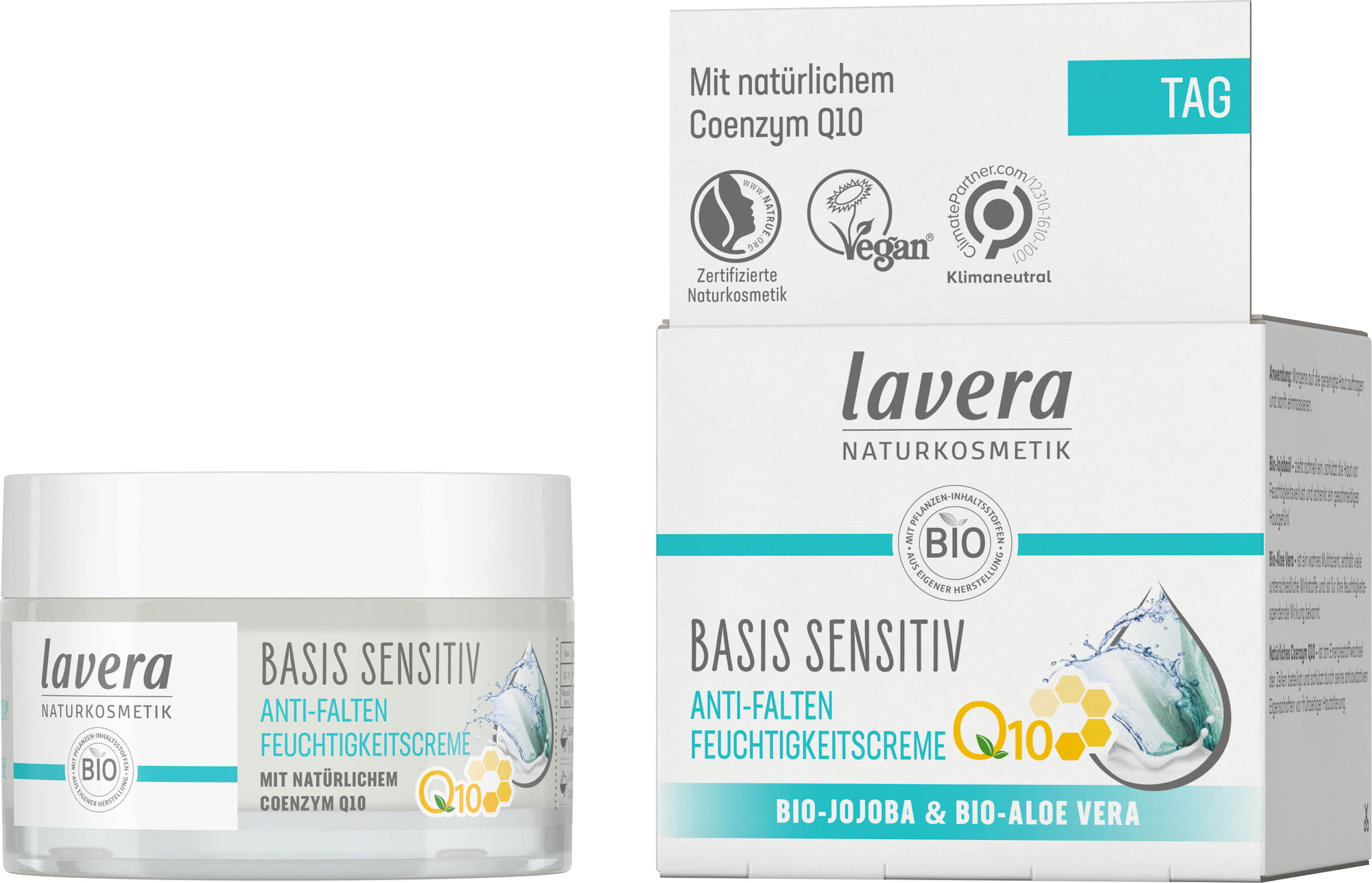 Lavera Anti-Falten Feuchtigkeitscreme Q10 basis sensitiv 50 ml