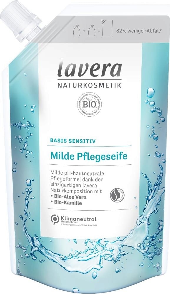 Lavera Pflegeseife Gentle Care Nachfüllbeutel 500 ml