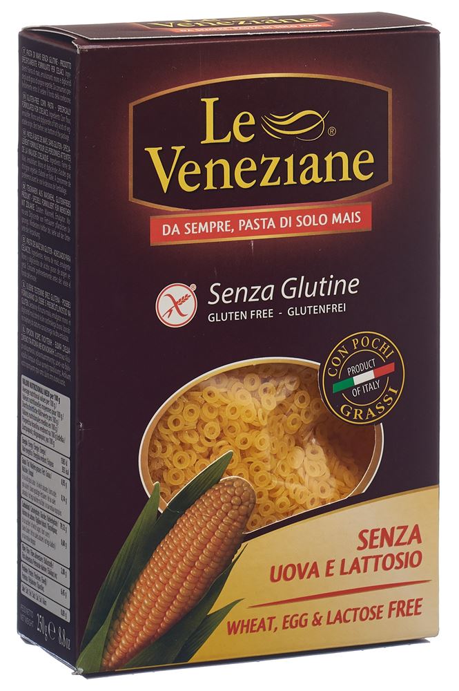 Le Veneziane Teigwaren Anellini aus Mais glutenfrei 250 g