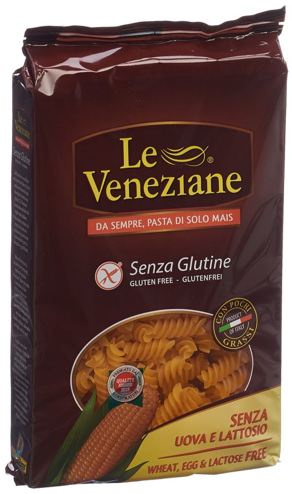 Le Veneziane Teigwaren Eliche Rigate aus Mais glutenfrei 250 g