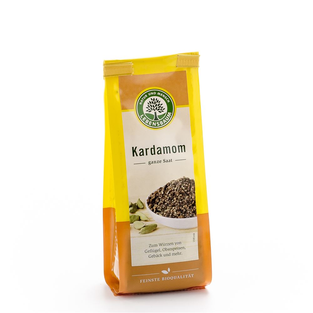 Lebensbaum Kardamom Grün Ganz Geschält Beutel 50 G