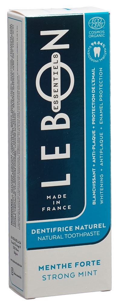 Lebon Essentiels Zahnpasta starke Minze Bio Tb 80 ml