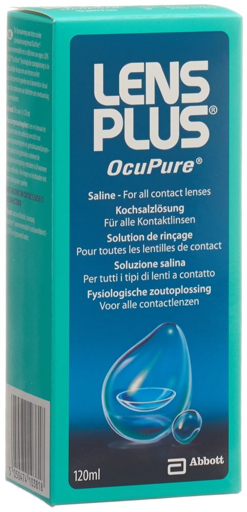 Lens Plus OcuPure Kochsalzlösung Fl 120 ml