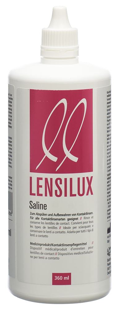 Lensilux Saline Kochsalzlösung Fl 360 ml