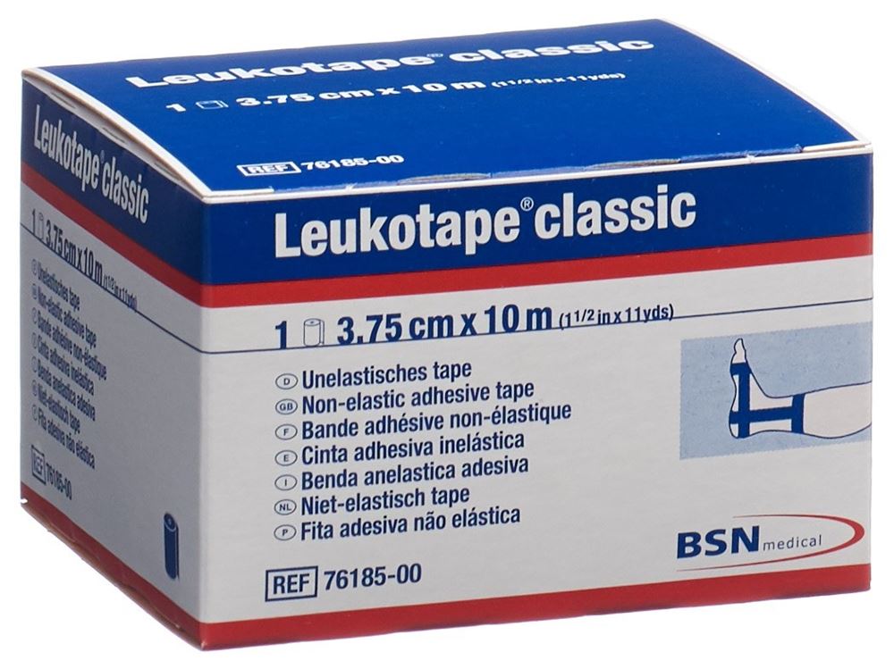 Leukotape classic Pflasterband 10mx3.75cm blau