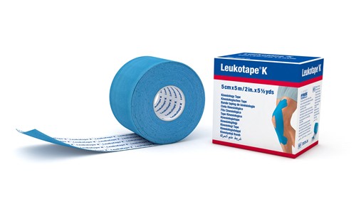 Leukotape K Kinesiologisches Tape 5mx5cm hellblau