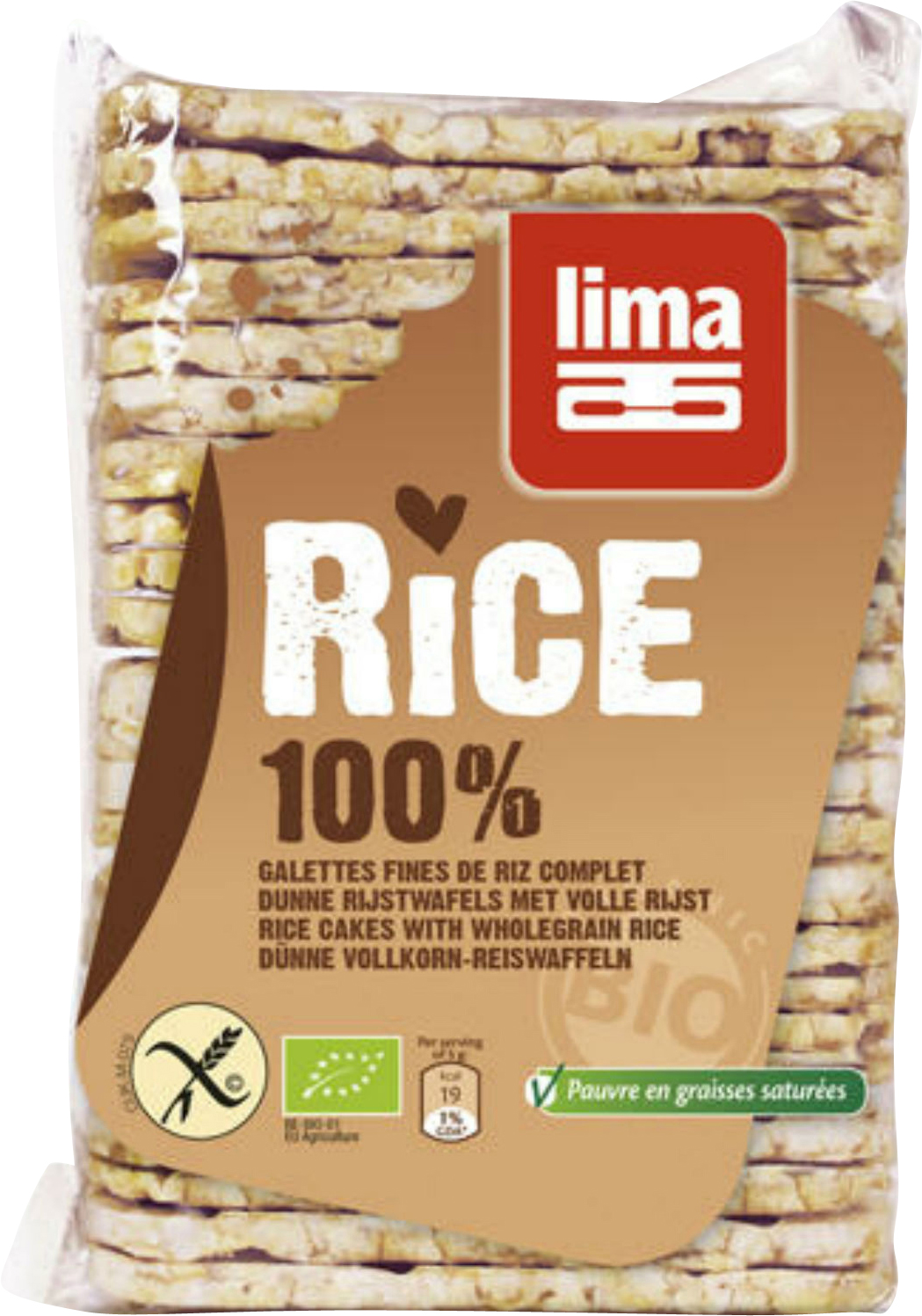 Lima Reiswaffeln Dünn Vollkorn Beutel 130 G