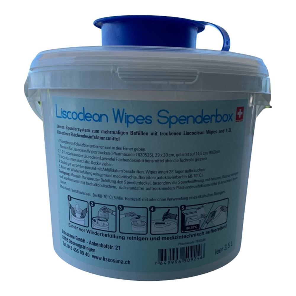 Liscoclean Wipes Spenderbox 3.5l leer
