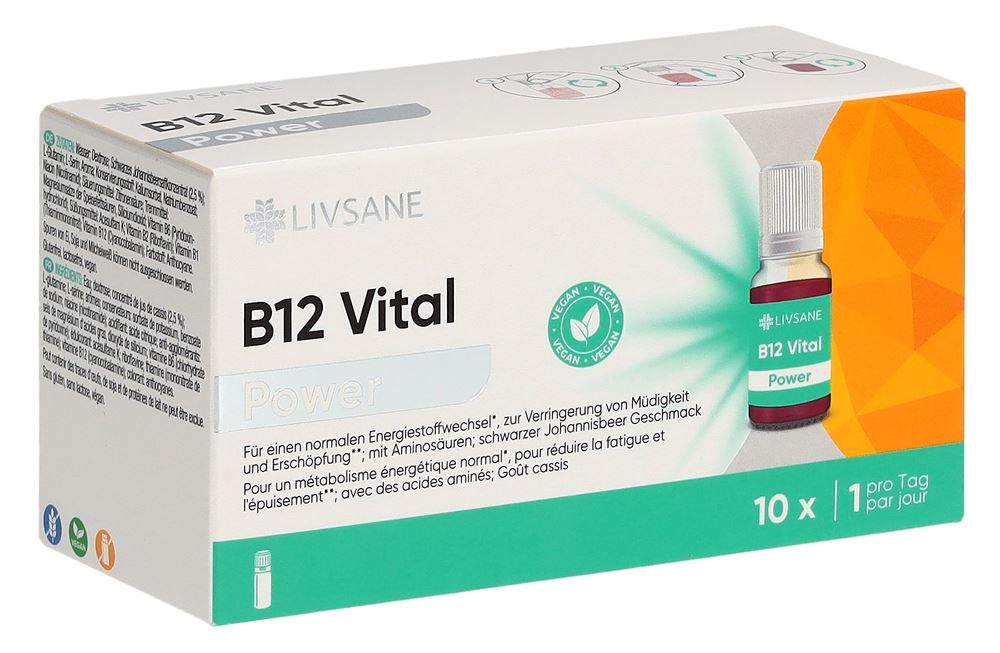 Livsane B12 Vital Power 10 Amp 10 ml