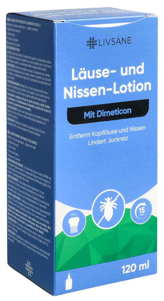 Livsane Läuse- und Nissen-Lotion Dimeticon mit Kamm Fl 120 ml