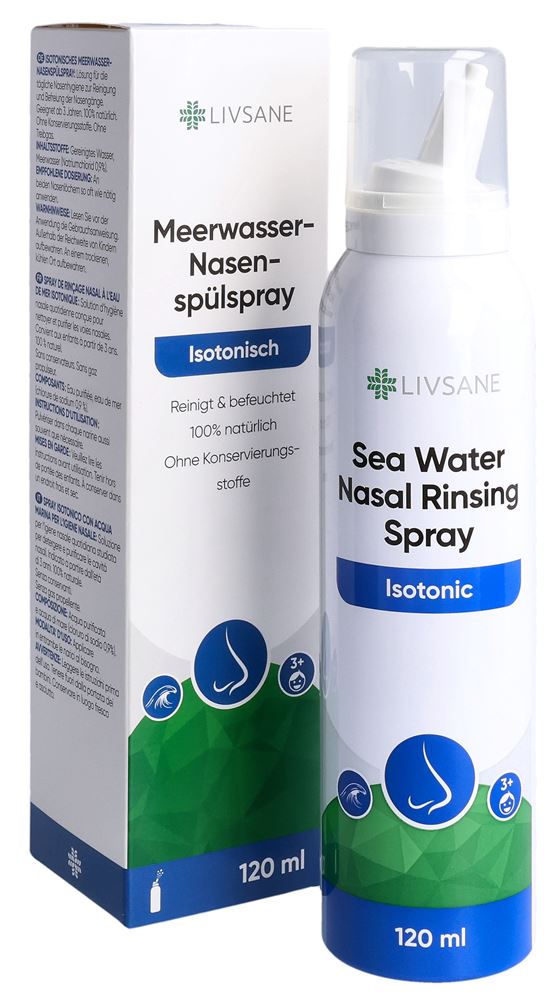 Livsane Meerwasser-Nasenspülspray isotonisch 120 ml