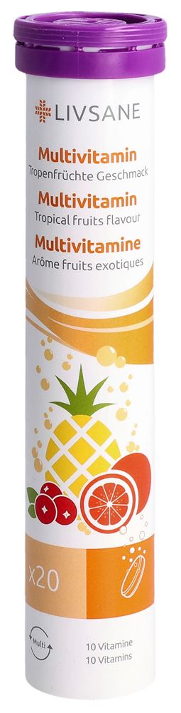 Livsane Multivitamin Tropenfrüchte Geschmack 20 Stk