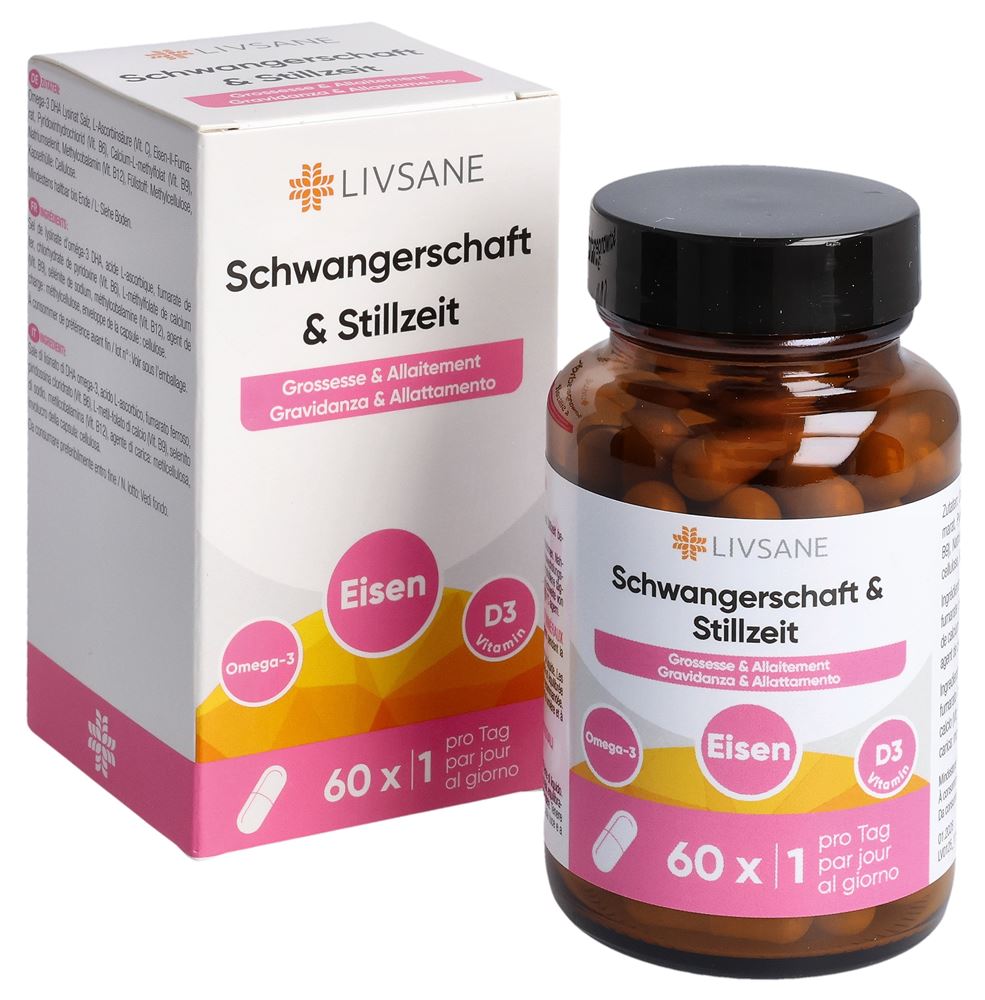Livsane Schwangerschaft & Stillzeit Kaps Glas 60 Stk