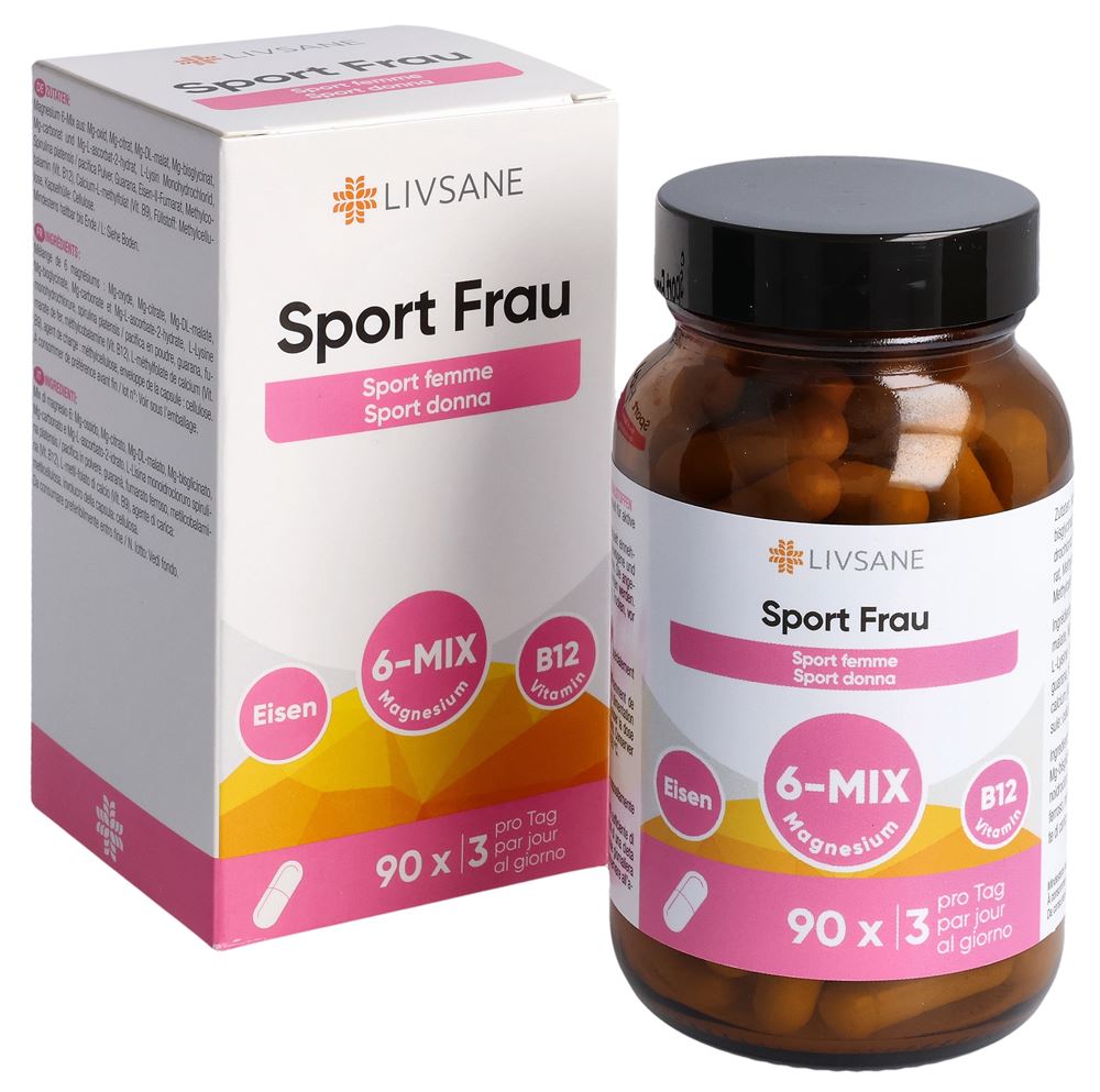 Livsane Sport Frau Kaps Glas 90 Stk