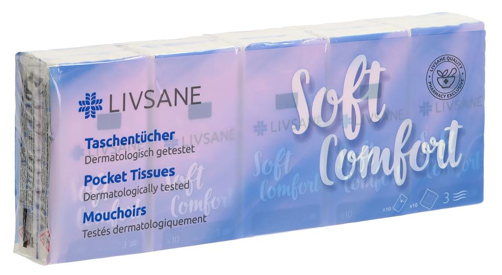 Livsane Taschentücher 10 x 10 Stk