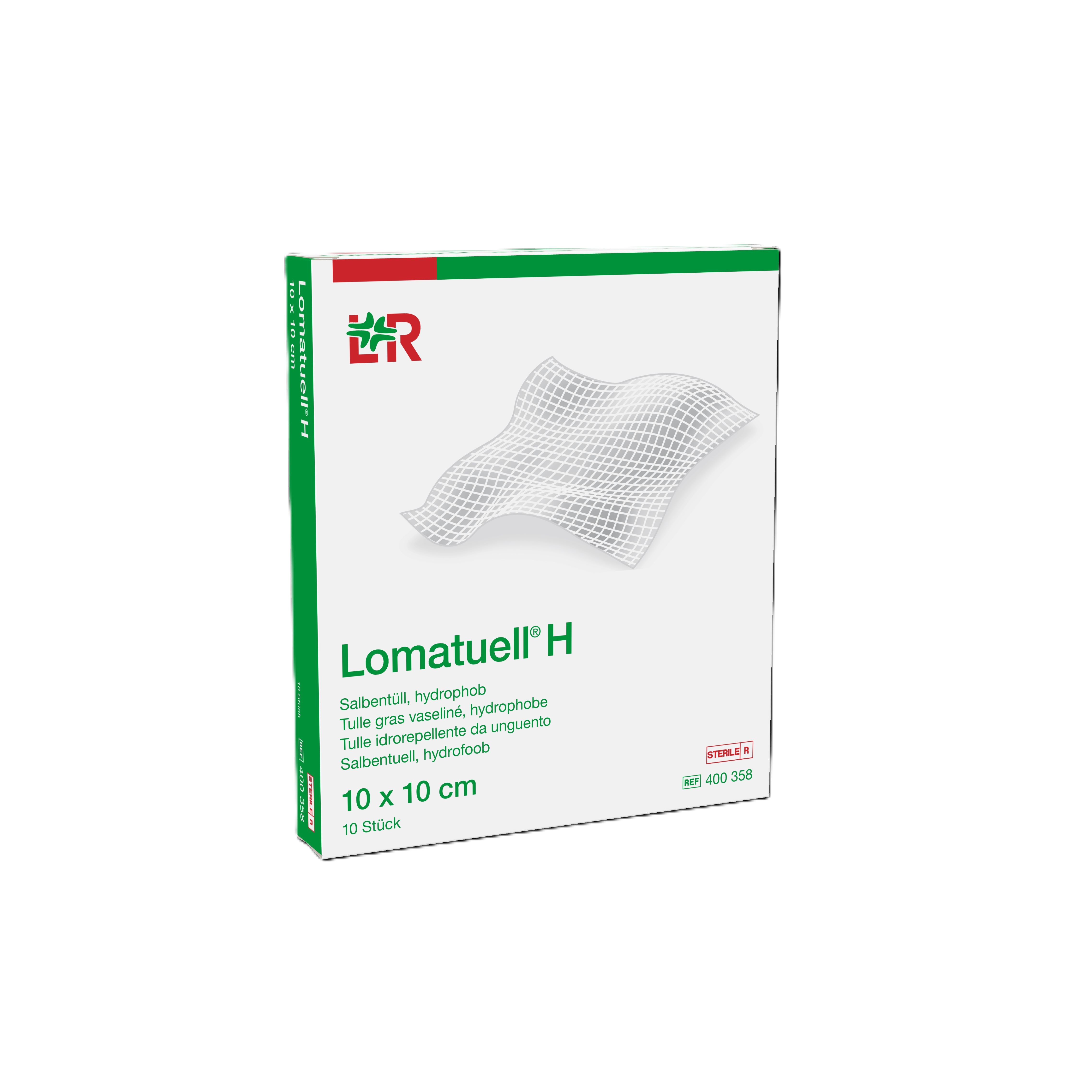 Lomatuell H Salbentüll 10x10cm Box 10 Stk
