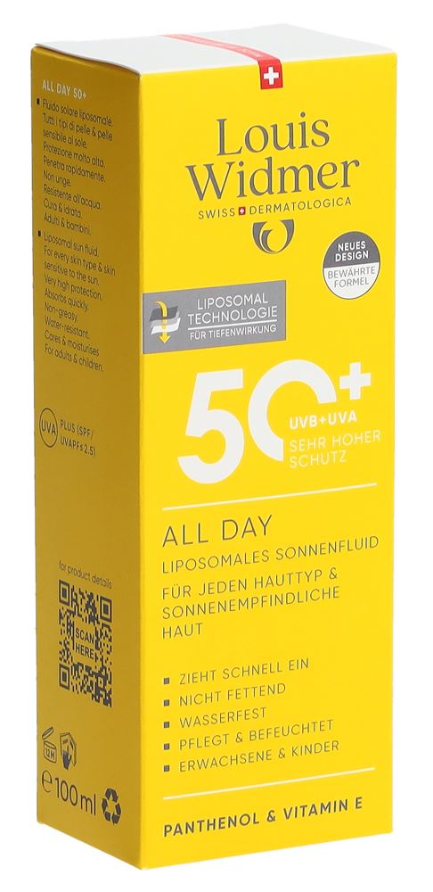 Louis Widmer All Day Lsf50+ parfumiert 100 ml