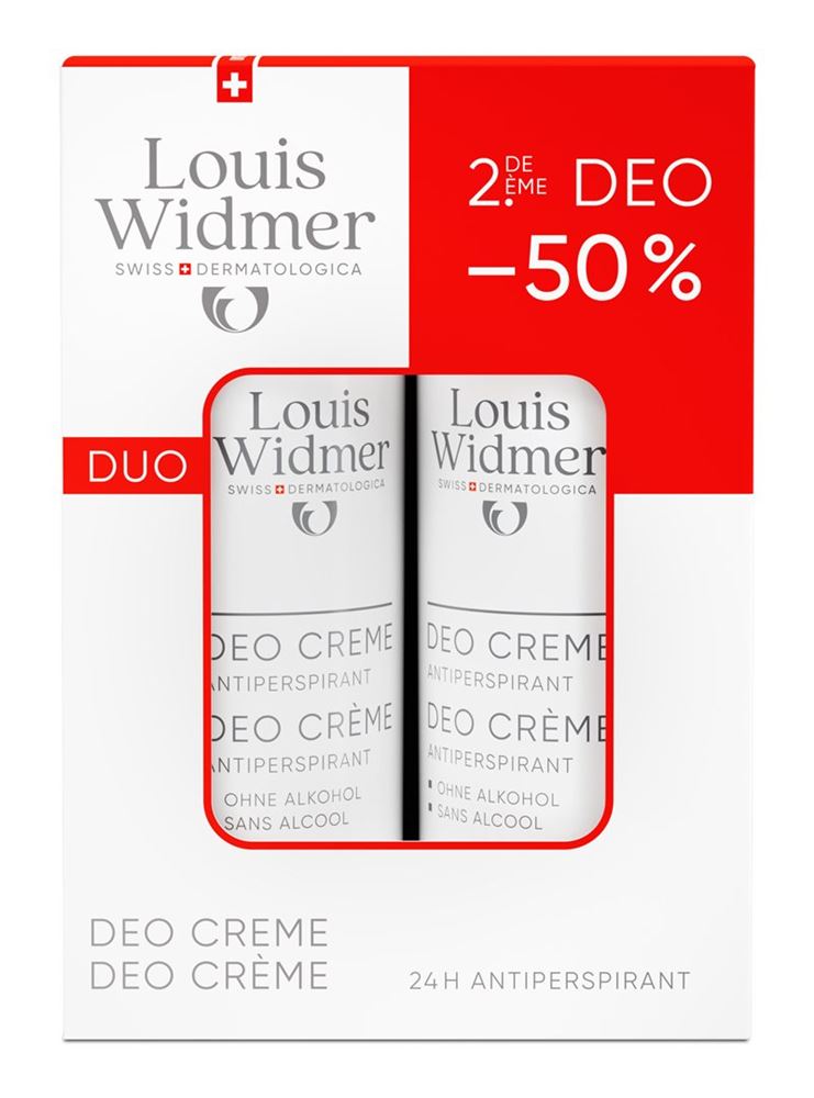 Louis Widmer Deo-Duo Creme Antiperspirant parfumiert 2 x 40 ml