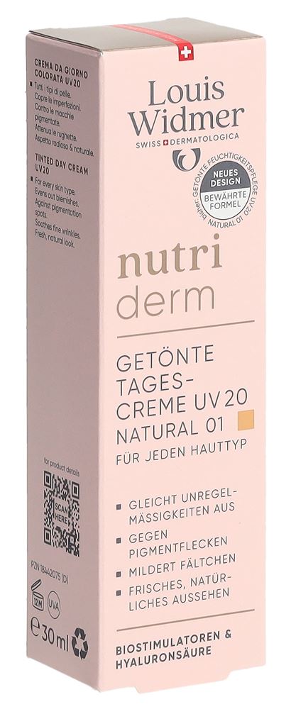 Louis Widmer Nutriderm getönte Tagescreme Uv20 natural 01 parfumiert 30 ml