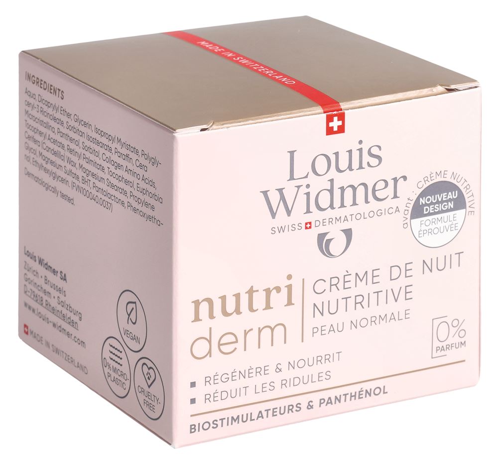 Louis Widmer Nutriderm Nachtcreme Nutritive ohne Parfum 50 ml