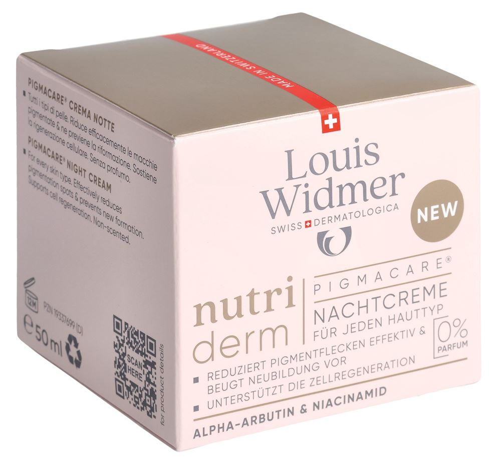 Louis Widmer Pigmacare Nachtcreme ohne Parfum 50 ml
