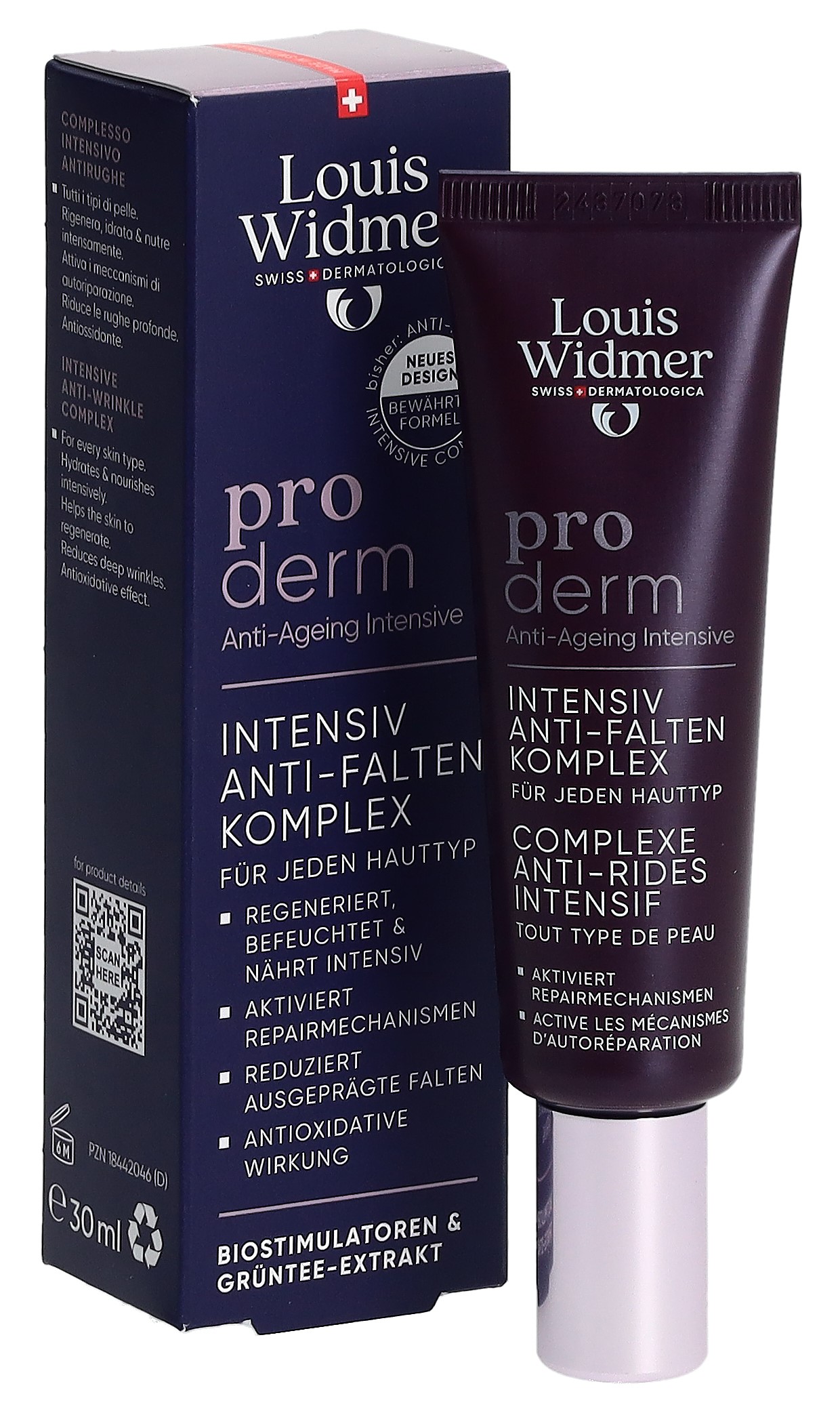 Louis Widmer Proderm Anti-Falten Komplex intensiv parfumiert 30 ml
