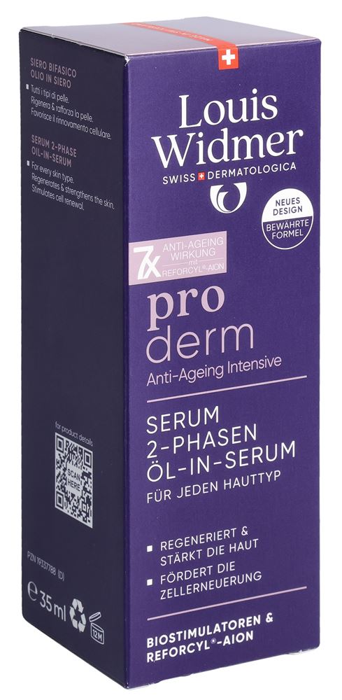Louis Widmer Proderm Serum 2-Phasen Öl-in-Serum parfumiert 35 ml