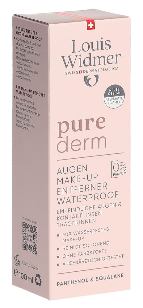 Louis Widmer Purederm Augen Make-up Entferner Waterproof 100 ml