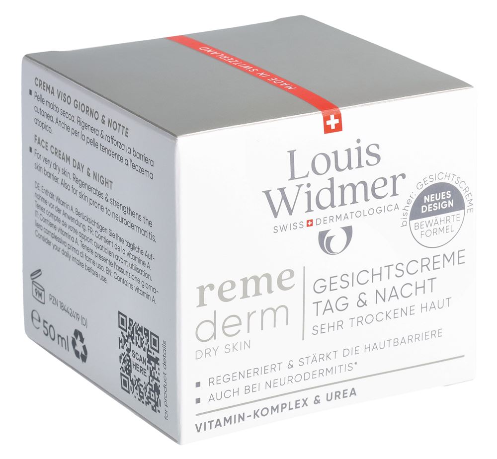 Louis Widmer Remederm Gesichtscreme Tag und Nacht parfumiert 50 ml