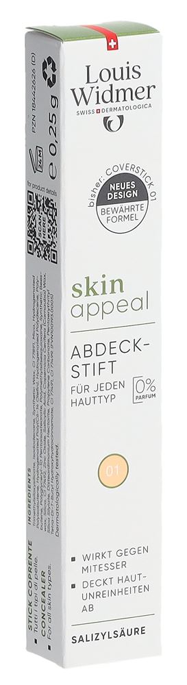 Louis Widmer Skin Appeal Abdeckstift 01 0.25 g