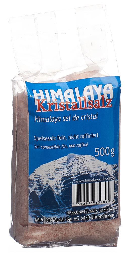 Madal Bal Himalaya Kristallsalz Fein Gemahlen Beutel 500 G