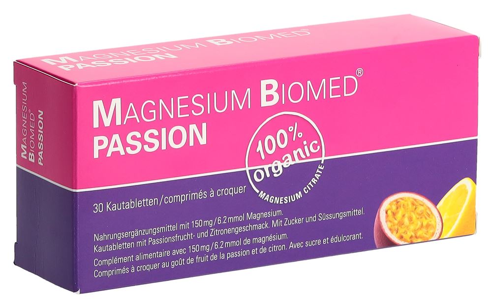 Magnesium Biomed Kautabl Passion 30 Stk