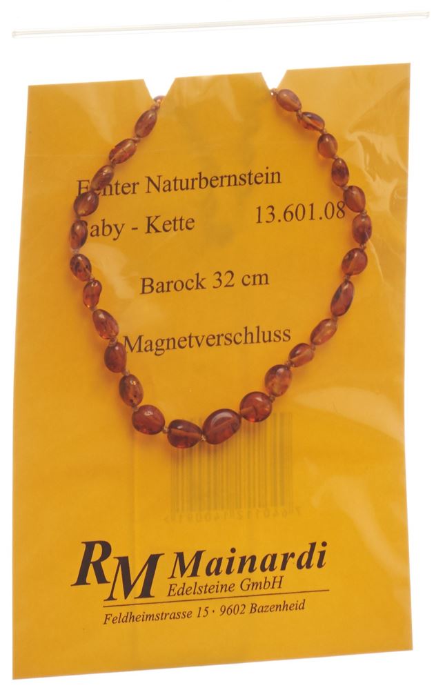 Mainardi Natur Bernstein 32cm Barock Magnetverschluss